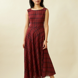 Penny Sage Cleo Dress - Dahila Tartan