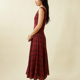 Penny Sage Cleo Dress - Dahila Tartan