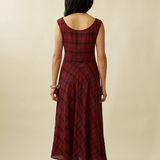 Penny Sage Cleo Dress - Dahila Tartan