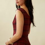 Penny Sage Cleo Dress - Dahila Tartan