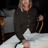 Perriam Glow Up Cardigan - Chocolate