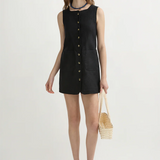Posse Emma Button Down Mini Dress - Black