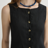 Posse Emma Button Down Mini Dress - Black