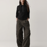 Rebe Convertible Cargo Trouser - Olive Brown