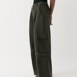 Rebe Convertible Cargo Trouser - Olive Brown