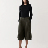 Rebe Convertible Cargo Trouser - Olive Brown