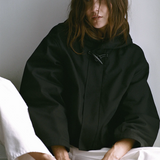 Rebe Cropped Cotton-Drill Jacket - Black