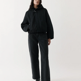 Rebe Cropped Cotton-Drill Jacket - Black