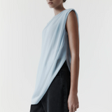 Rebe Draped Top - Powder Blue