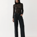 Rebe Lace Long Sleeve - Black
