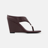 Rebe Yvie Wedge Heel - Plum Brown