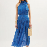 Rixo Abi Dress - Layla Dot Blue