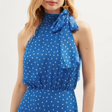 Rixo Abi Dress - Layla Dot Blue