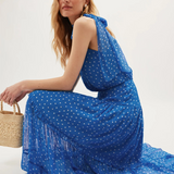 Rixo Abi Dress - Layla Dot Blue