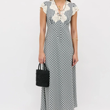 Rixo Amari Dress - Beth Check Black