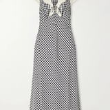 Rixo Amari Dress - Beth Check Black