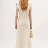 Rixo Amari Dress - Daisy Sun Embroidery Cream