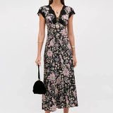 Rixo Amari Dress - Kyoto Floral Black