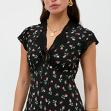 Rixo Amari Dress - Sienna Bud Black