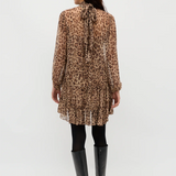 Rixo Anaya Dress - Mila Leopard Brown