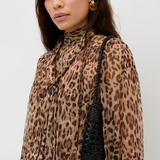 Rixo Anaya Dress - Mila Leopard Brown
