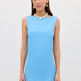 Rixo Bingley Dress - Daisy Cutwork Embroidery Blue