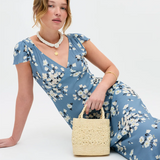 Rixo Cathy Dress - Amelia Boquet Blue