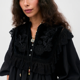 Rixo Diann Top - Lilly Embroidery Black