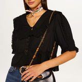 Rixo Ellery Blouse - Black