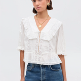 Rixo Ellery Blouse - White