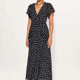 Rixo Evie Dress - Bohemia Spot Deep Navy
