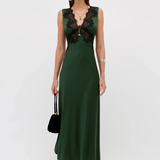 Rixo Lysandra Dress - Deep Green