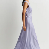 Rixo Lysandra Dress - Dusty Blue