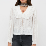 Rixo Maribelle Top - Ivory