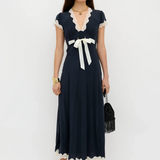 Rixo Marlice Dress - Deep Navy