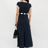 Rixo Marlice Dress - Deep Navy