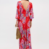 Rixo Marni 2 Dress - Butterfly Bloom Jacquard Red