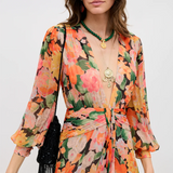Rixo Meera Dress - Chelsea Floral Black