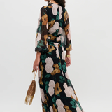 Rixo Meera Dress - Hydrangea Floral Black