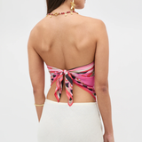 Rixo Menno Scarf - Soho Geo Pink