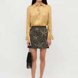 Rixo Minna Skirt - Starfish Navy