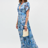 Rixo Novara Dress - Chelsea Floral Blue