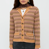 Rixo Quiniey Cardigan - Maeve Jacquard