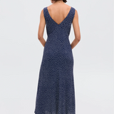 Rixo Sandrine Dress - Mini Navy Polka Dot
