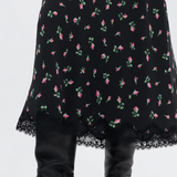 Rixo Stassie Skirt - Sienna Bud Black