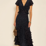 Rixo Thanvi Dress - Starry Night Navy