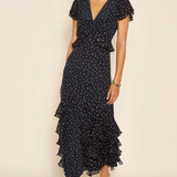 Rixo Thanvi Dress - Starry Night Navy