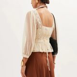 Rixo Tyla Top - Vintage Cream