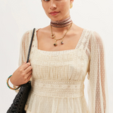 Rixo Tyla Top - Vintage Cream