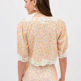 Rixo Ursula Top - Katie Floral Cream